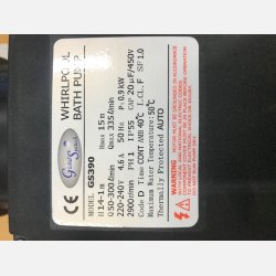 Spapumpe med niveau sensor &amp; pneumatisk kontakt